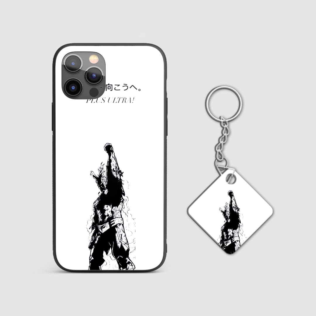 Durable My Hero Academia All Might phone cover with Keychain