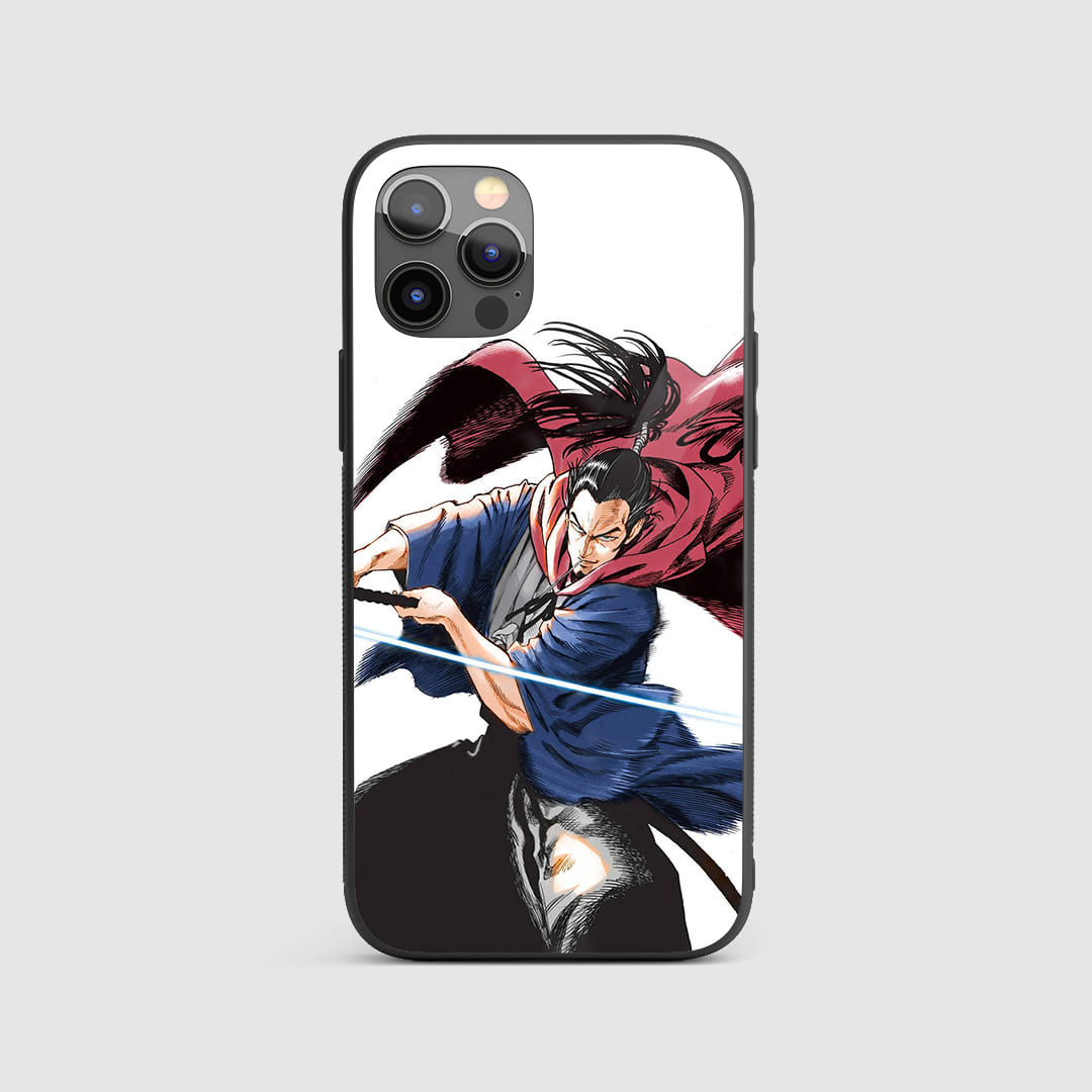 Atomic Samurai Action Silicone Armored Phone Case featuring dynamic artwork of Atomic Samurai.