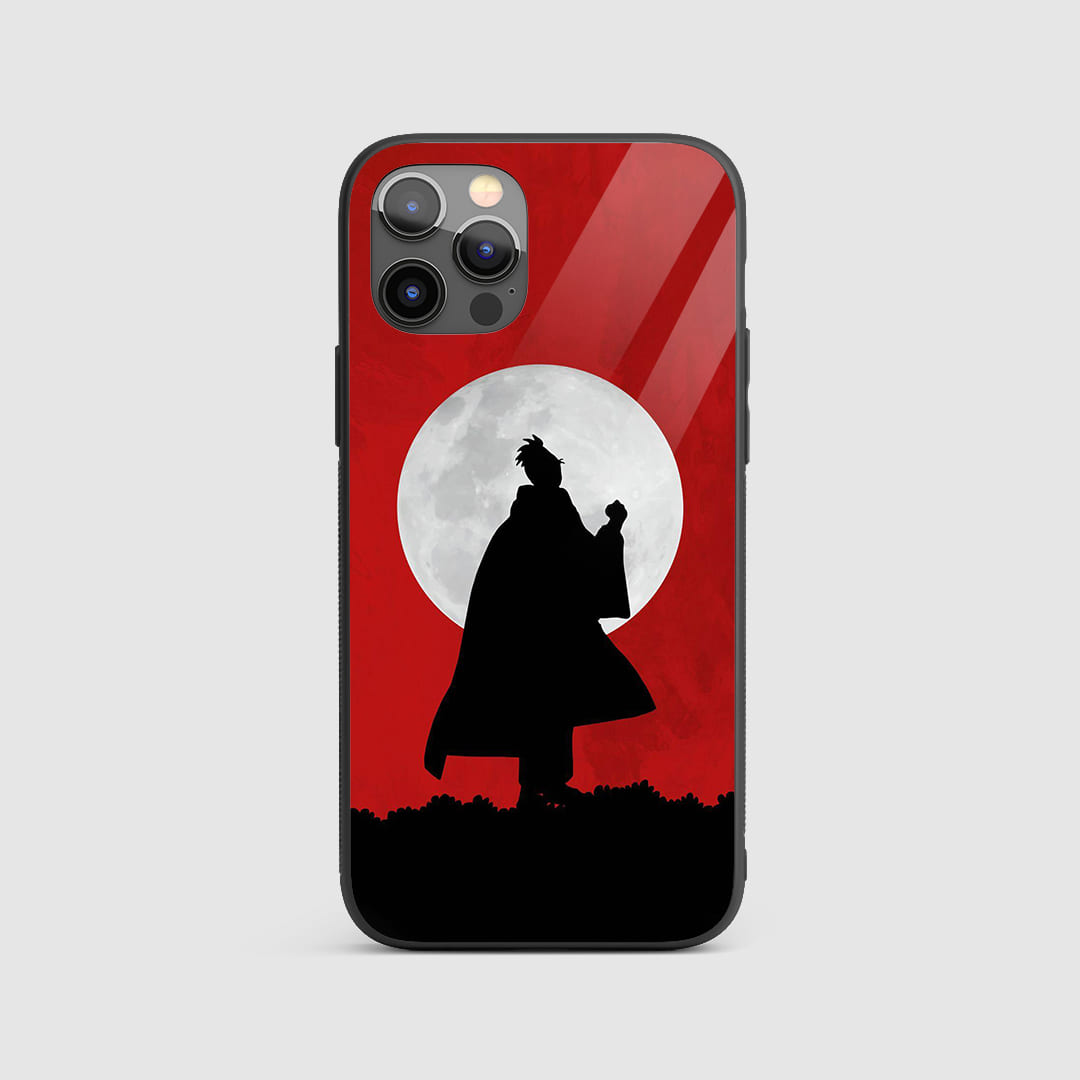 Atomic White Moon Silicone Armored Phone Case featuring serene white moon artwork.
