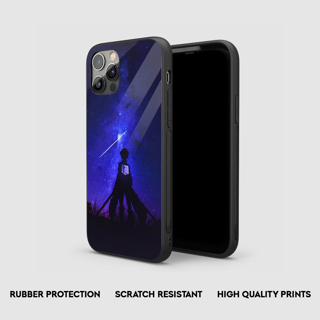 Side view of the AOT Aesthetic Armored Phone Case, highlighting its thick, protective silicone material.