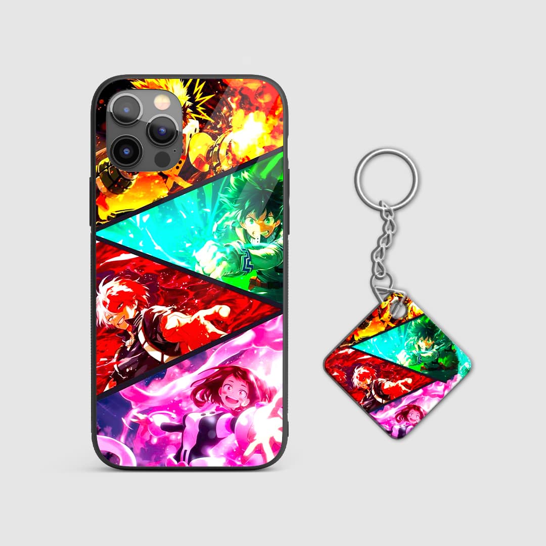 Shockproof My Hero Academia Bakugo Explosion Art case with Keychain
