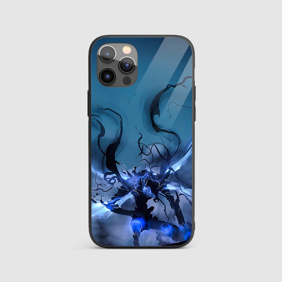 Beru Solo Leveling Silicone Armored Phone Case front view with Ant King artwork.