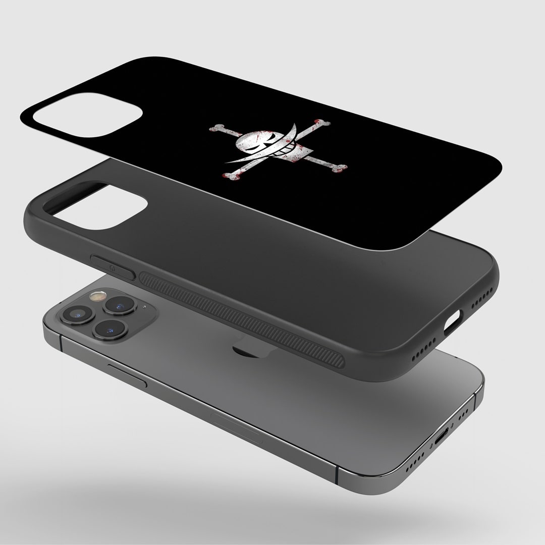 Black Beard Phone Case on a smartphone, showing full accessibility to buttons and ports.
