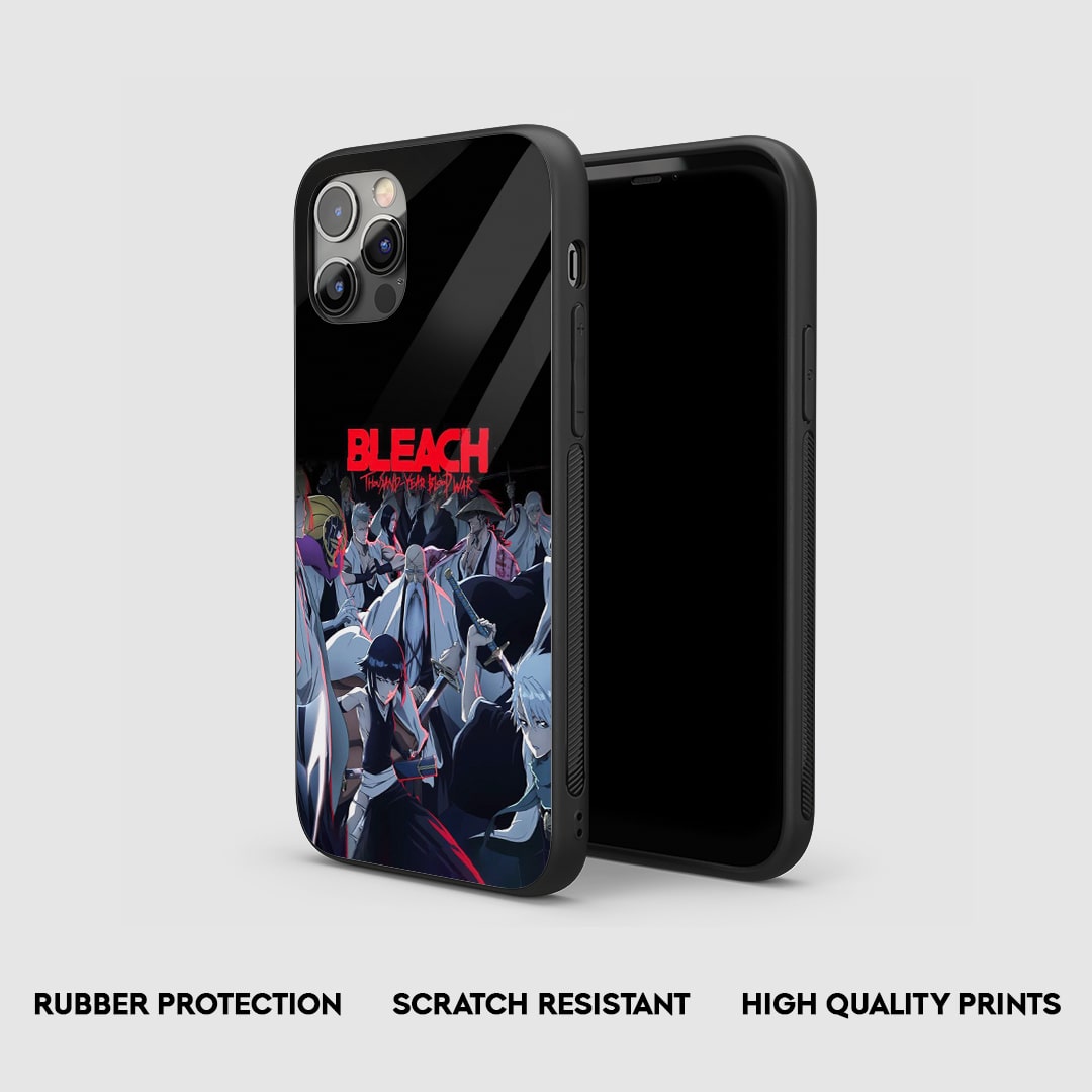 Side profile of the durable Bleach Thousand Years Silicone Armored Phone Case.