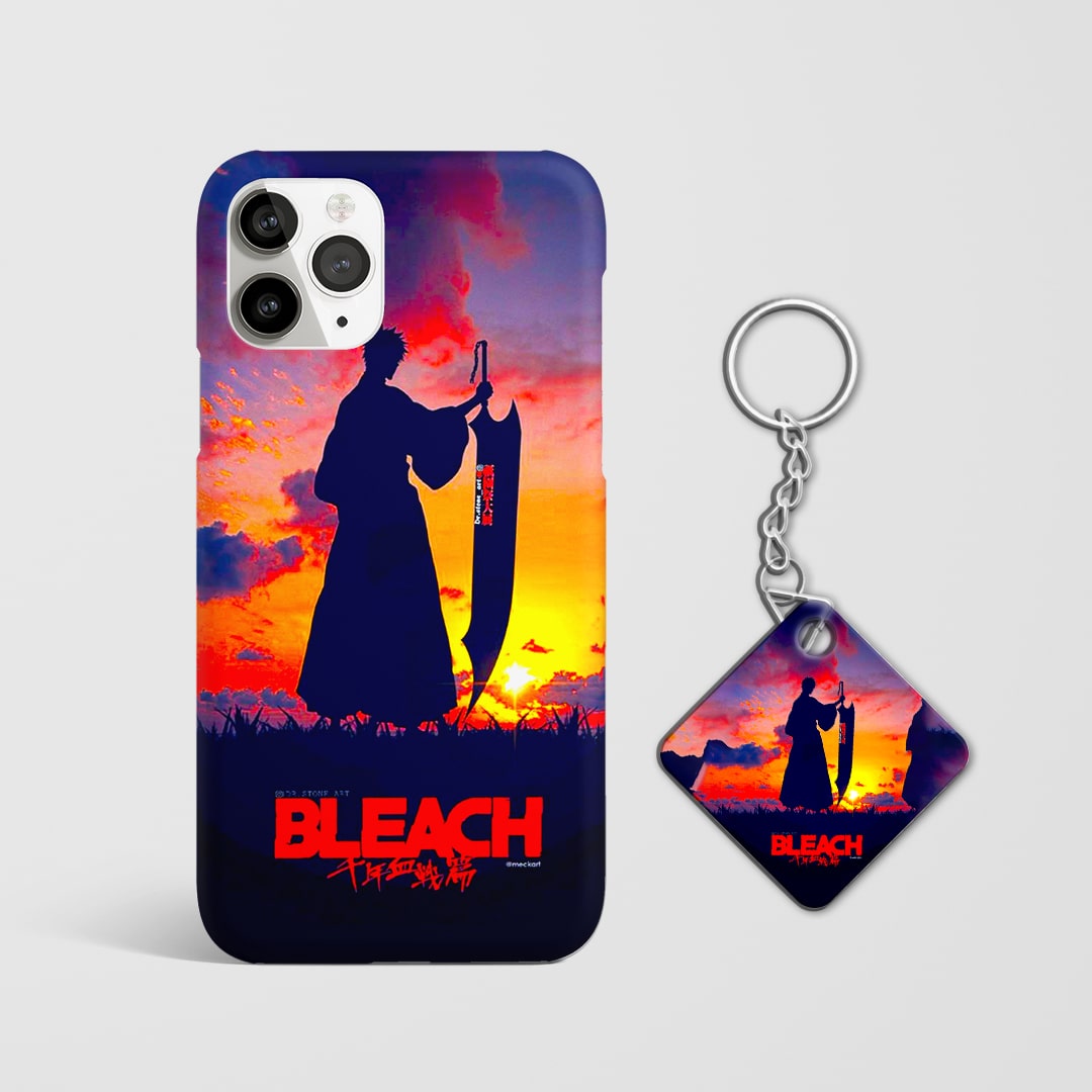 Vibrant Bleach sunset artwork case with keychain