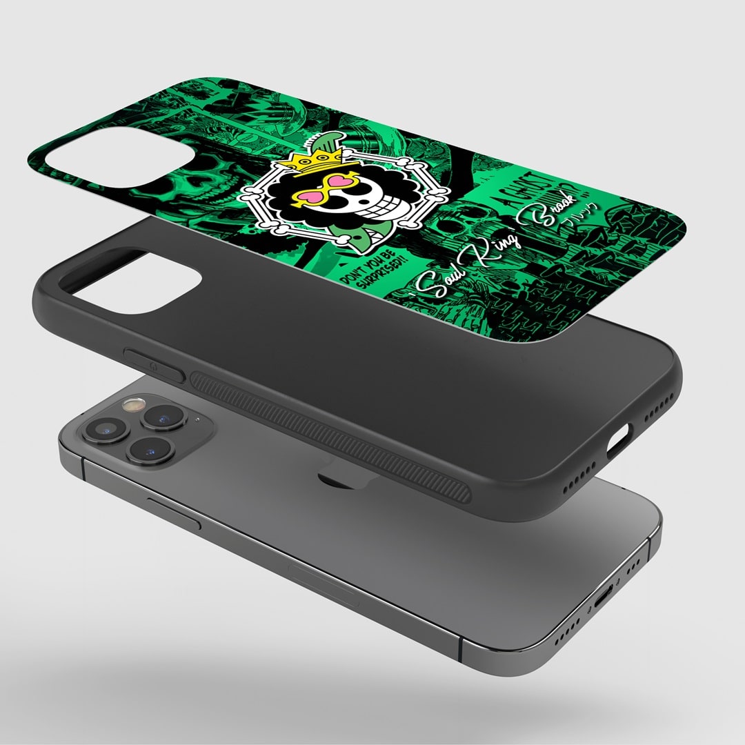 Brook Symbol Phone Case on a smartphone, displaying clear access to all functionalities.