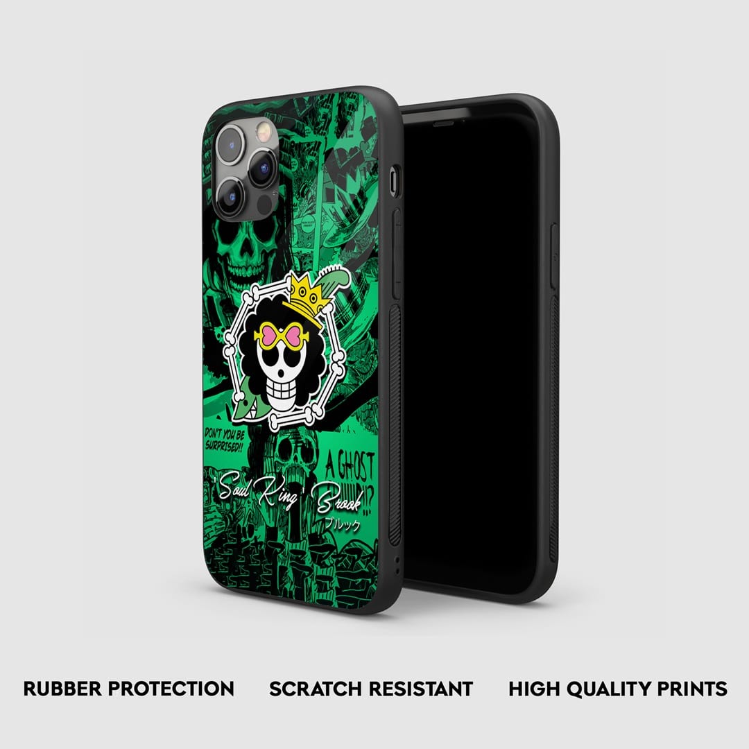 Profile view of Brook Symbol Armored Phone Case, emphasizing its durable silicone build.
