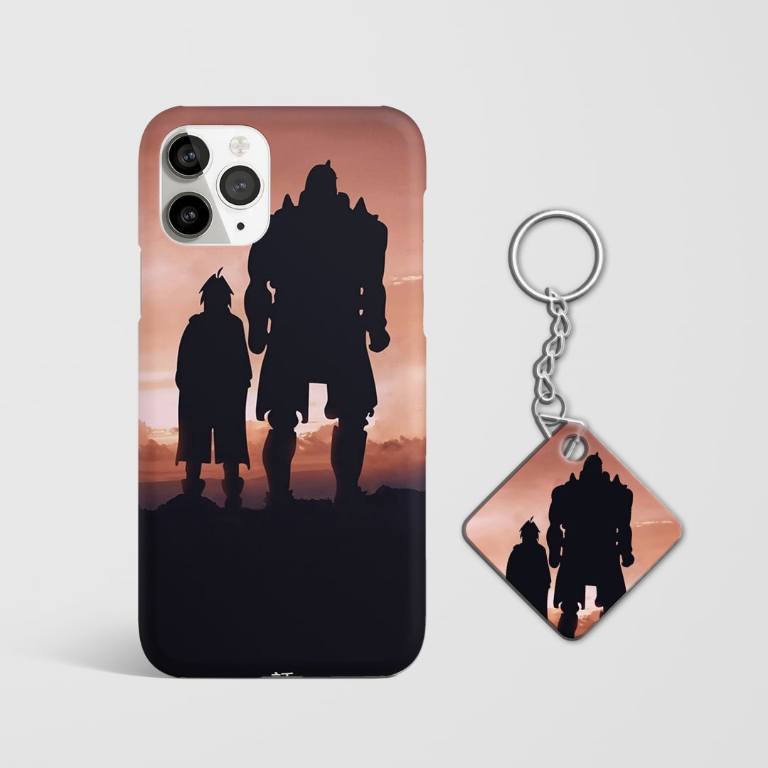 Fullmetal Alchemist Brotherhood emotional artwork case with Keychain