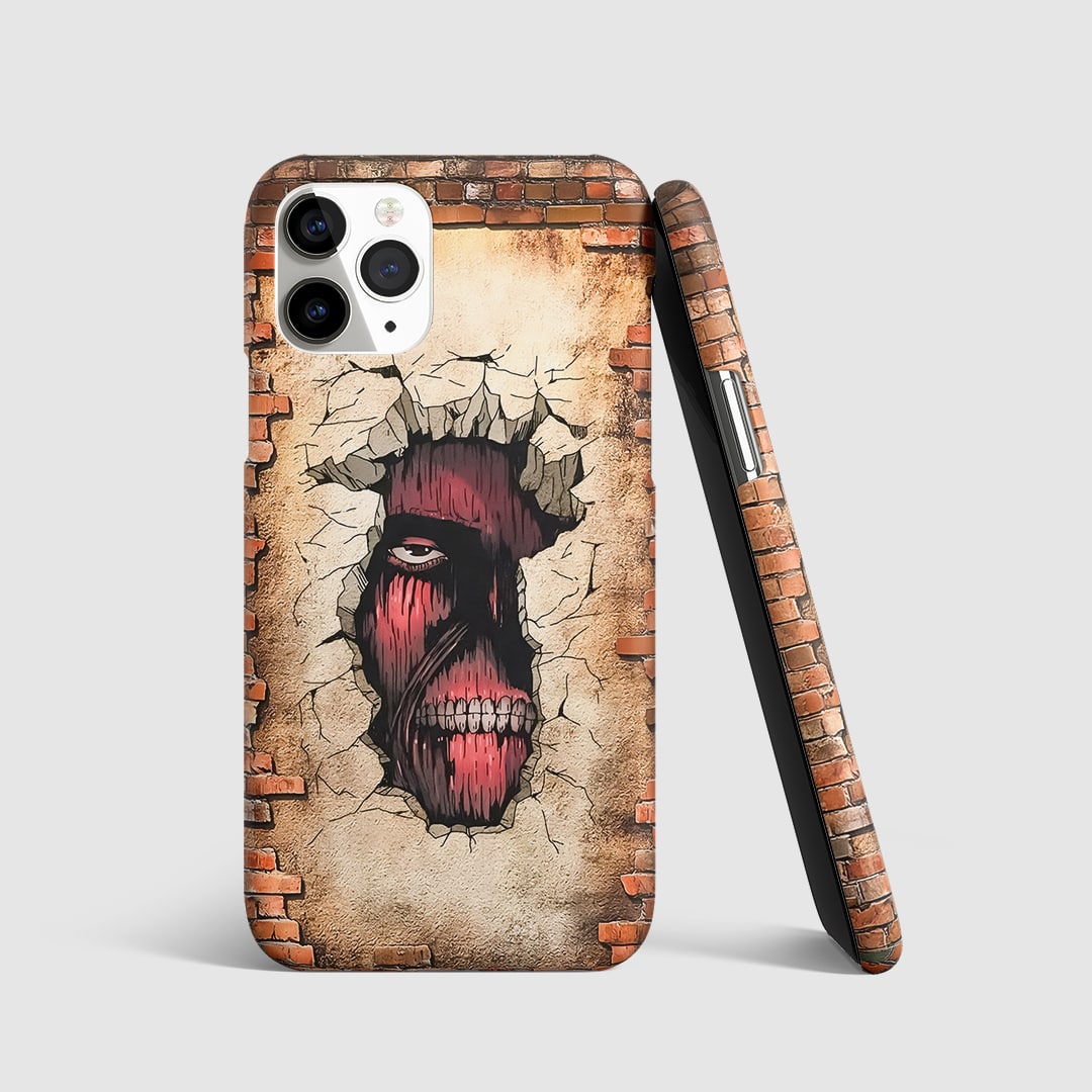 Colossal Titan Wall Maria Phone Cover with wall breach artwork.
