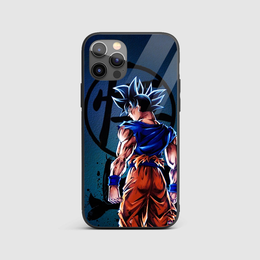 Comic Goku Silicone Armored Phone Case front view with vibrant comic design