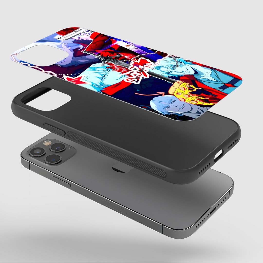 Close-up of durable Dante Collage silicone phone cover