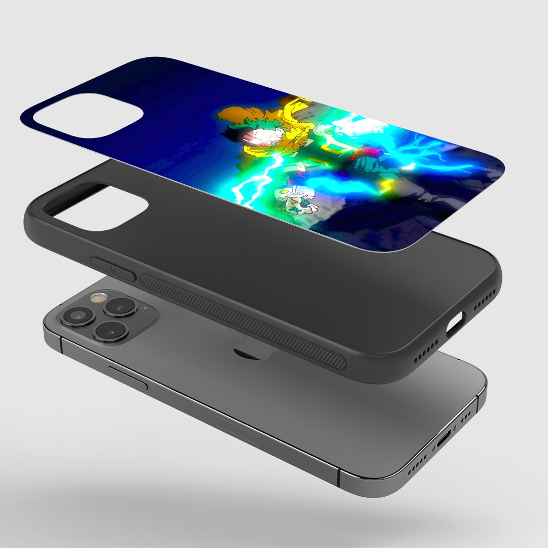 Shockproof silicone armored Deku Electric Aura phone case
