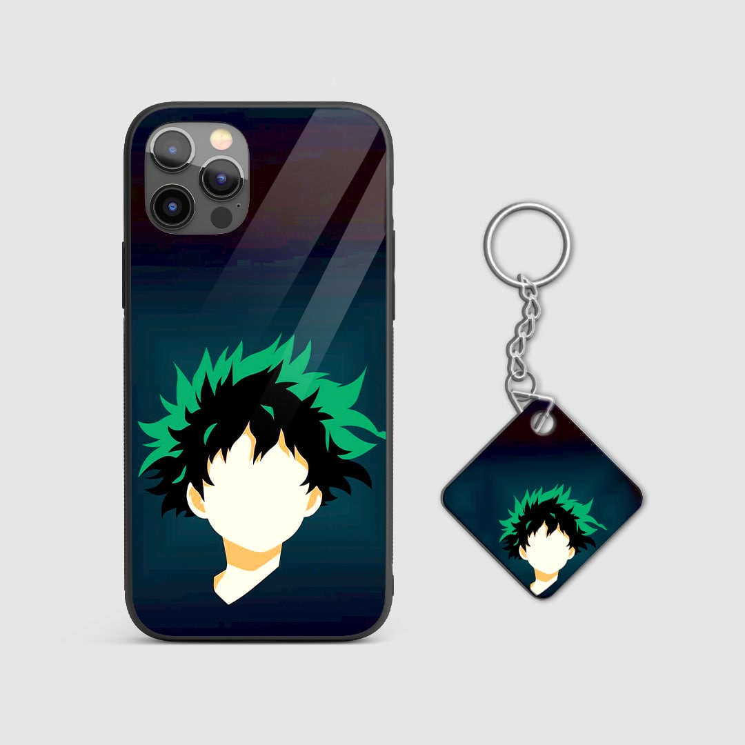 Simple My Hero Academia Deku Minimal phone case with Keychain