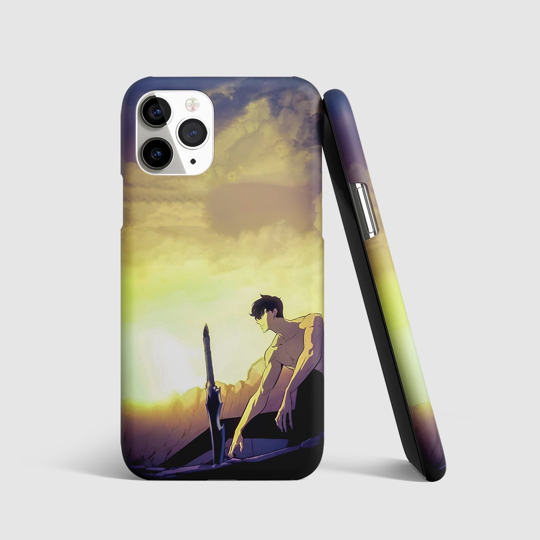 Demon King’s Dagger Phone Cover with Solo Leveling blade artwork.
