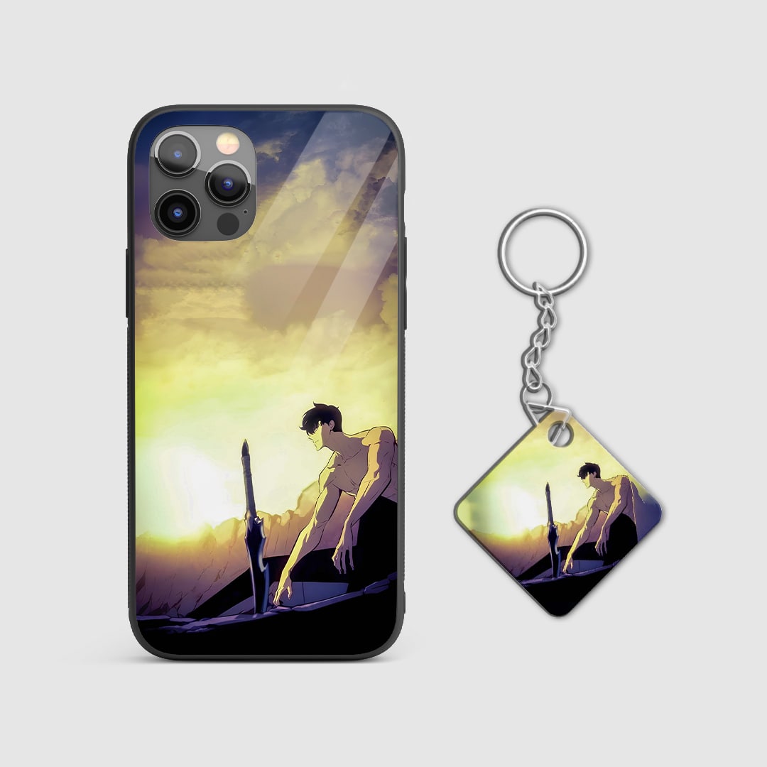 Back view of Dagger Case showing detailed weapon-themed design with Keychain.