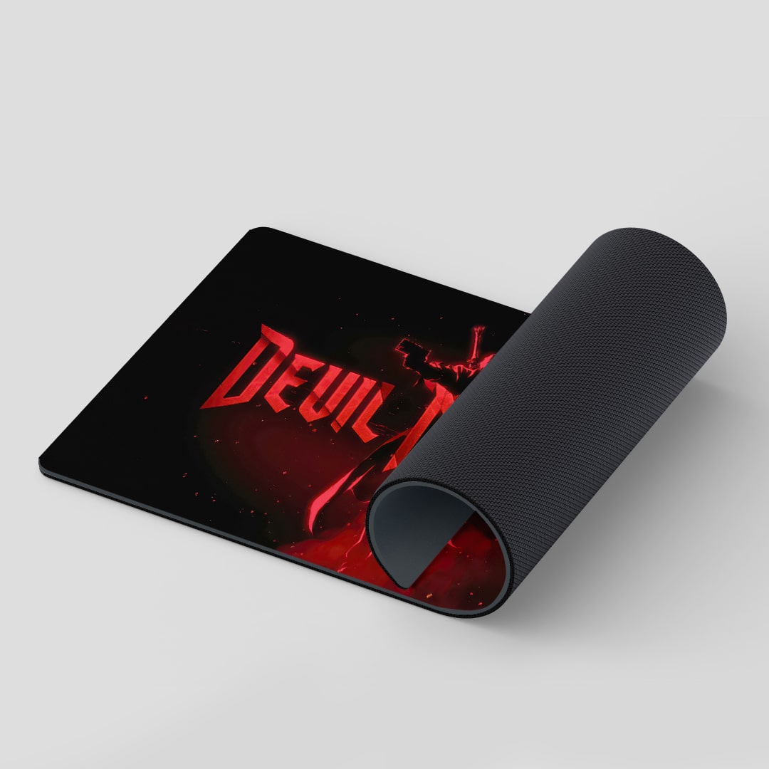 Smooth Devil May Cry themed anime gaming desk mat
