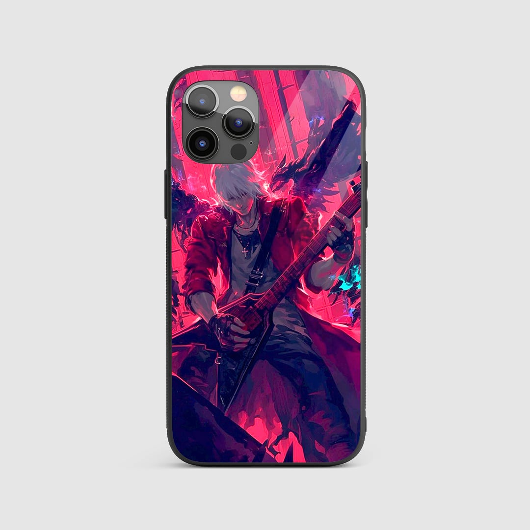 Devil Arms Guitar Silicone Armored Phone Case front design