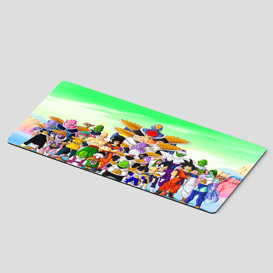 Dragon Ball anime character lineup desk mat