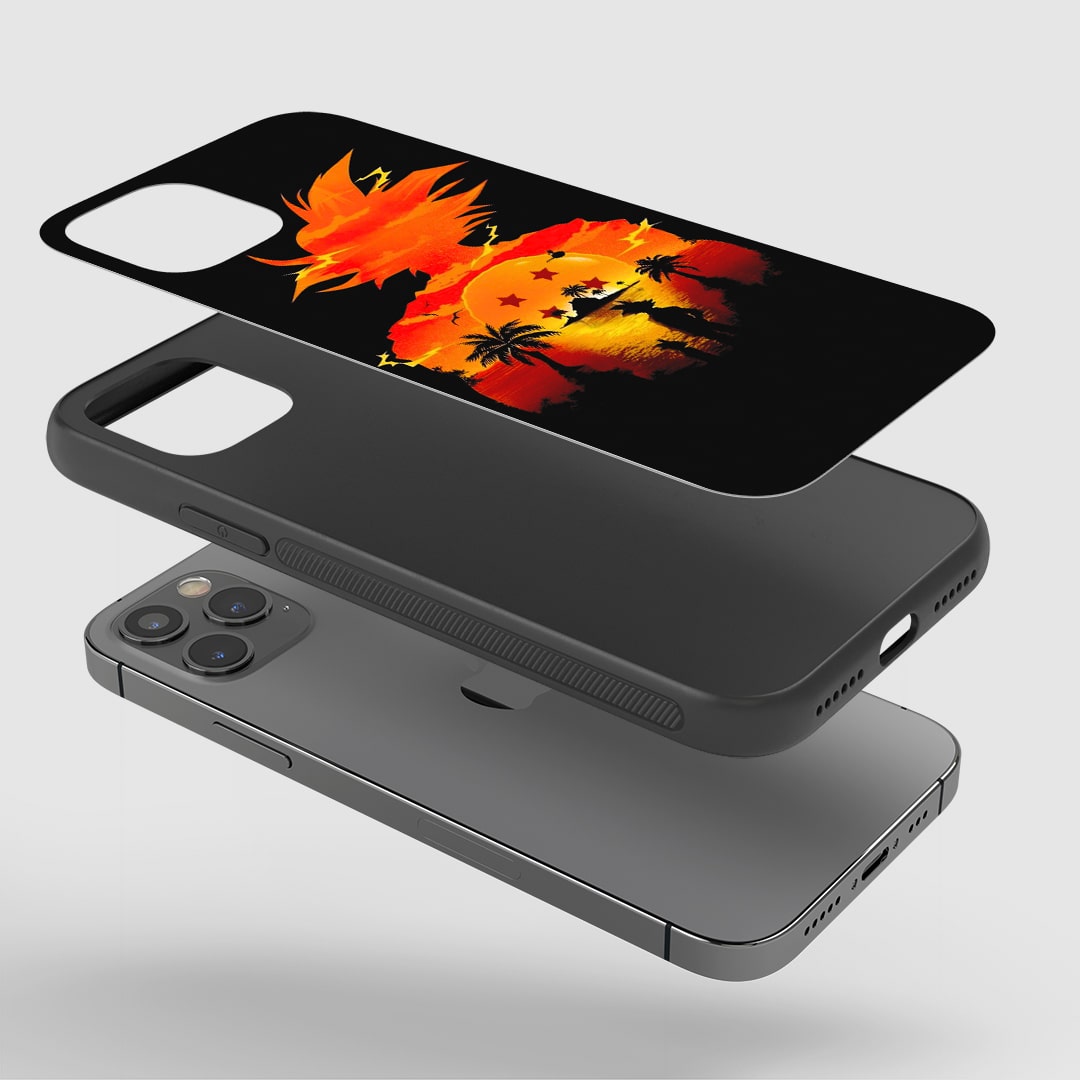 Stylish Dragon Ball aesthetic armored phone cover