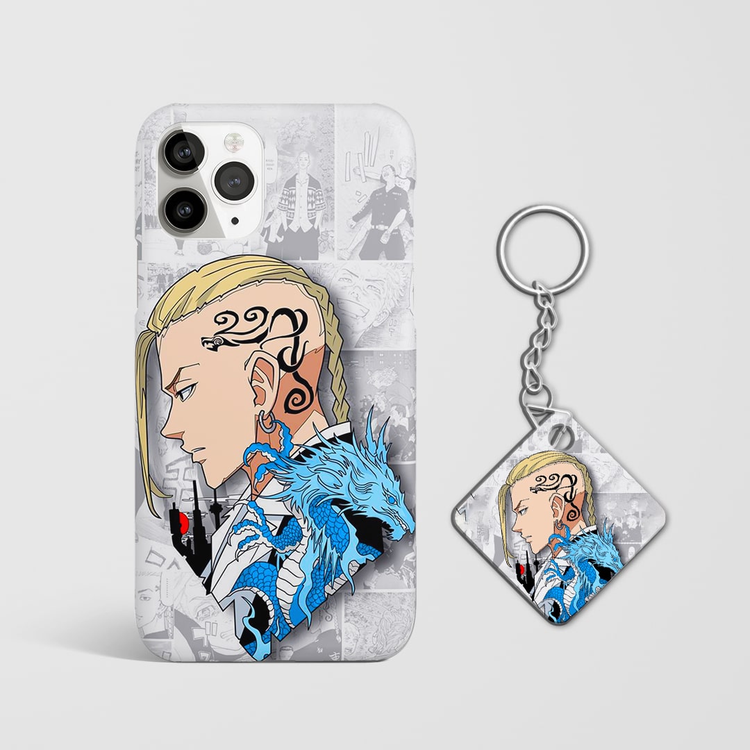 Durable anime phone case featuring Ryuguji Ken with Keychain