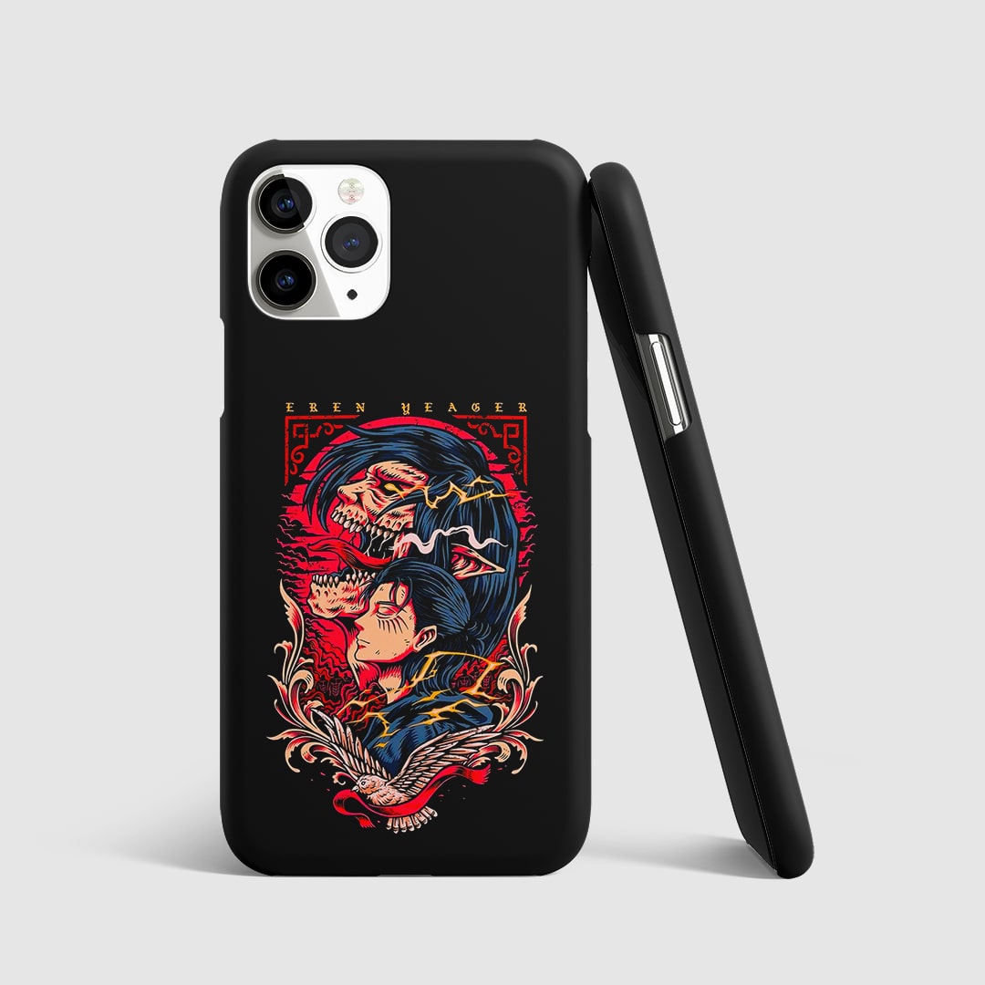 Eren Yeager Concept Phone Cover with abstract AOT design.