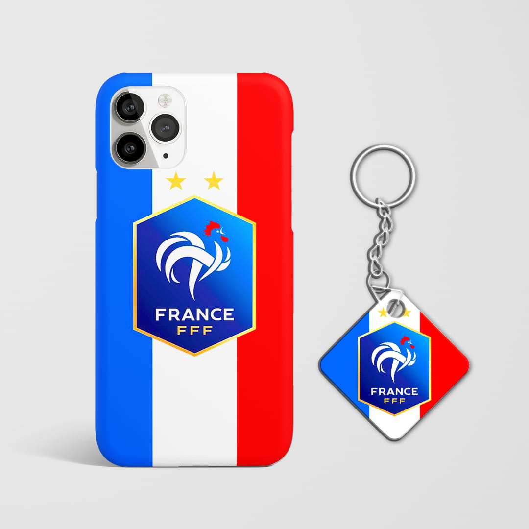 France national team FFF phone cover with Keychain