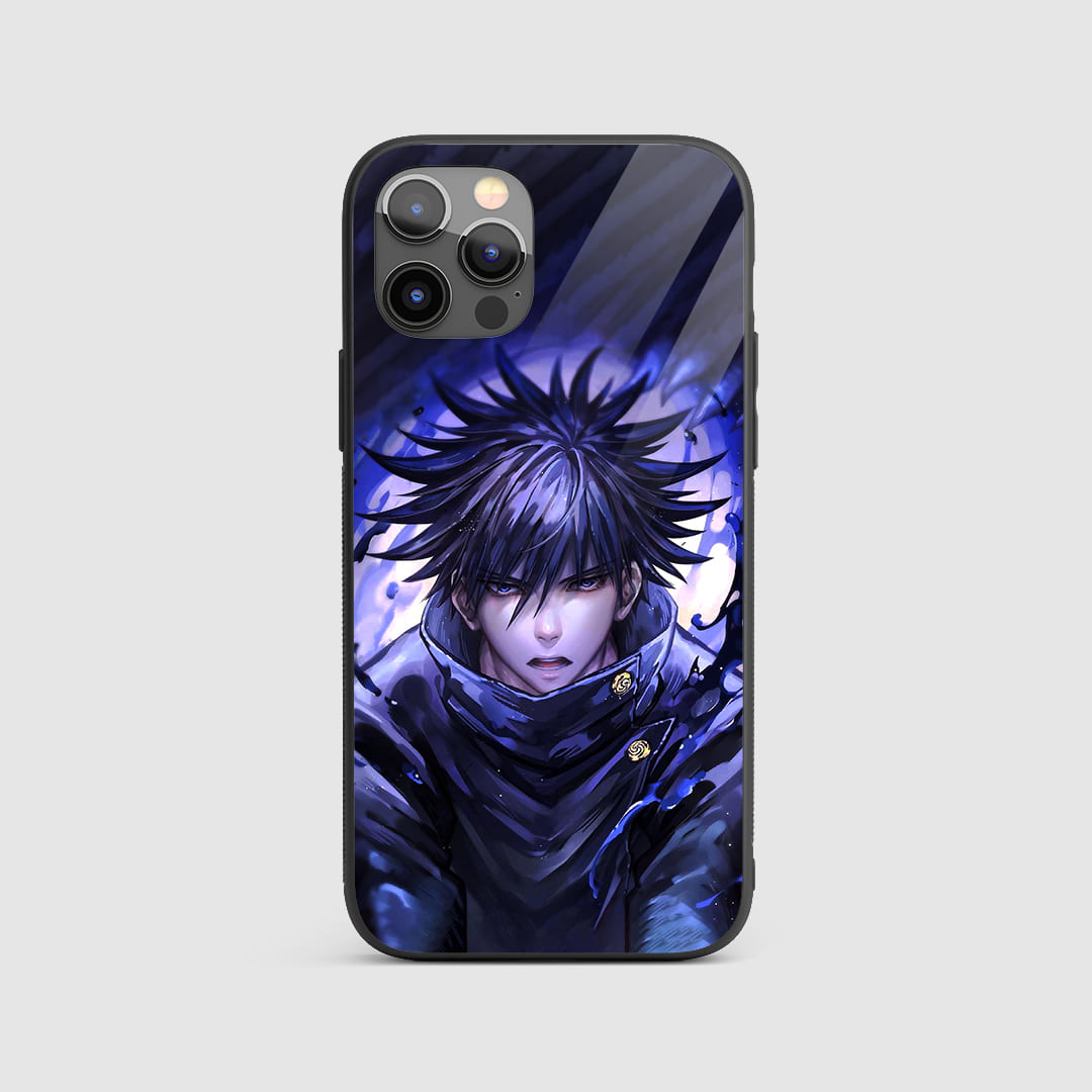 Fushiguro Silicone Armored Phone Case showcasing a minimalist design reflective of Megumi Fushiguro's character.