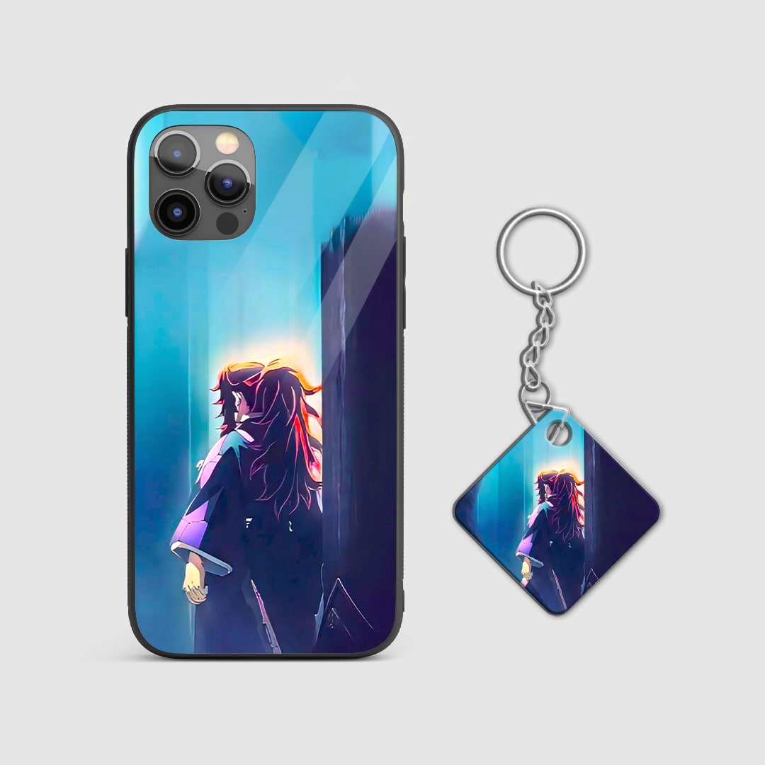 Durable Giyu Tomioka silicone armored case with Keychain