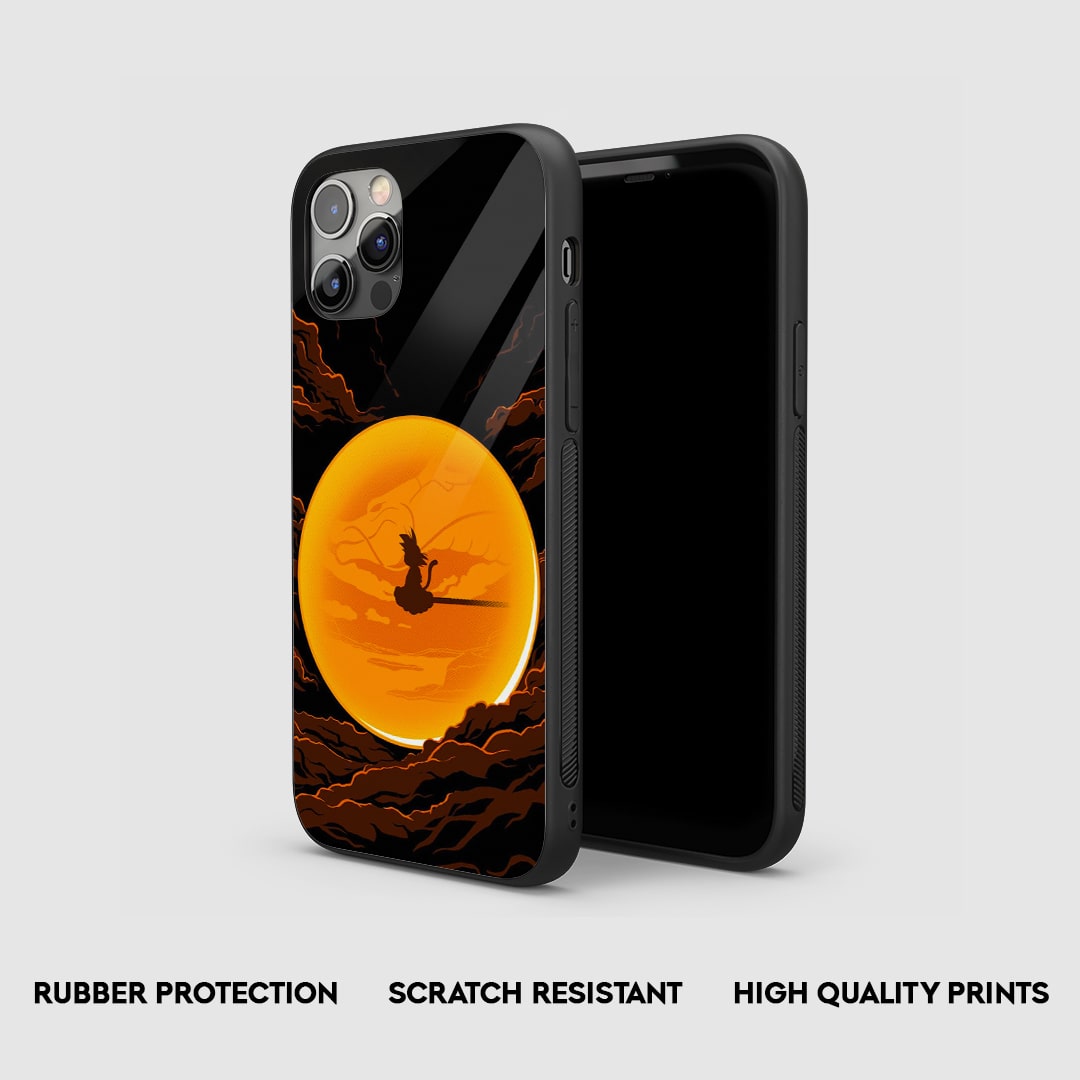 Side view of the Gohan Cloud Armored Phone Case, highlighting its thick, protective silicone.