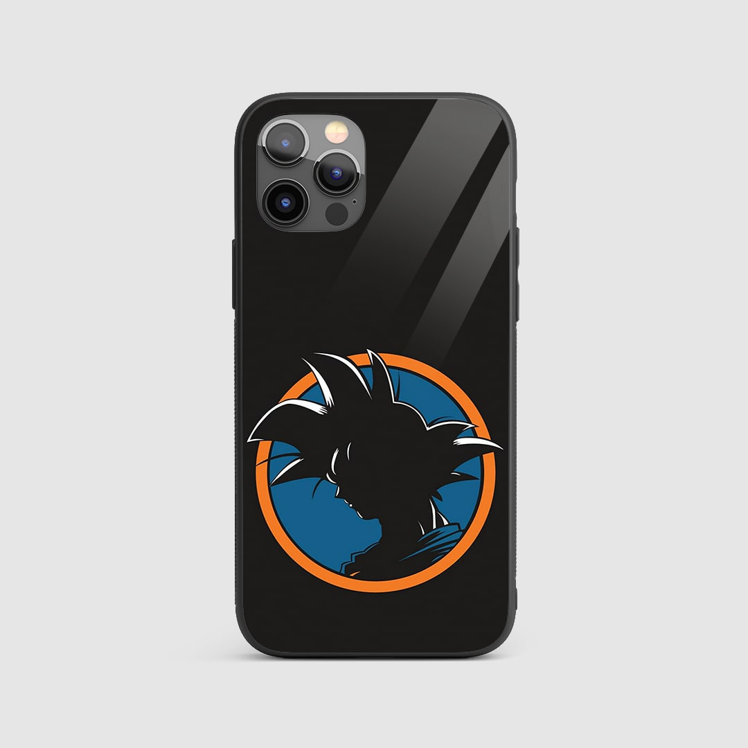 Goku Minimal Silicone Armored Phone Case with a sleek, understated design of Goku.