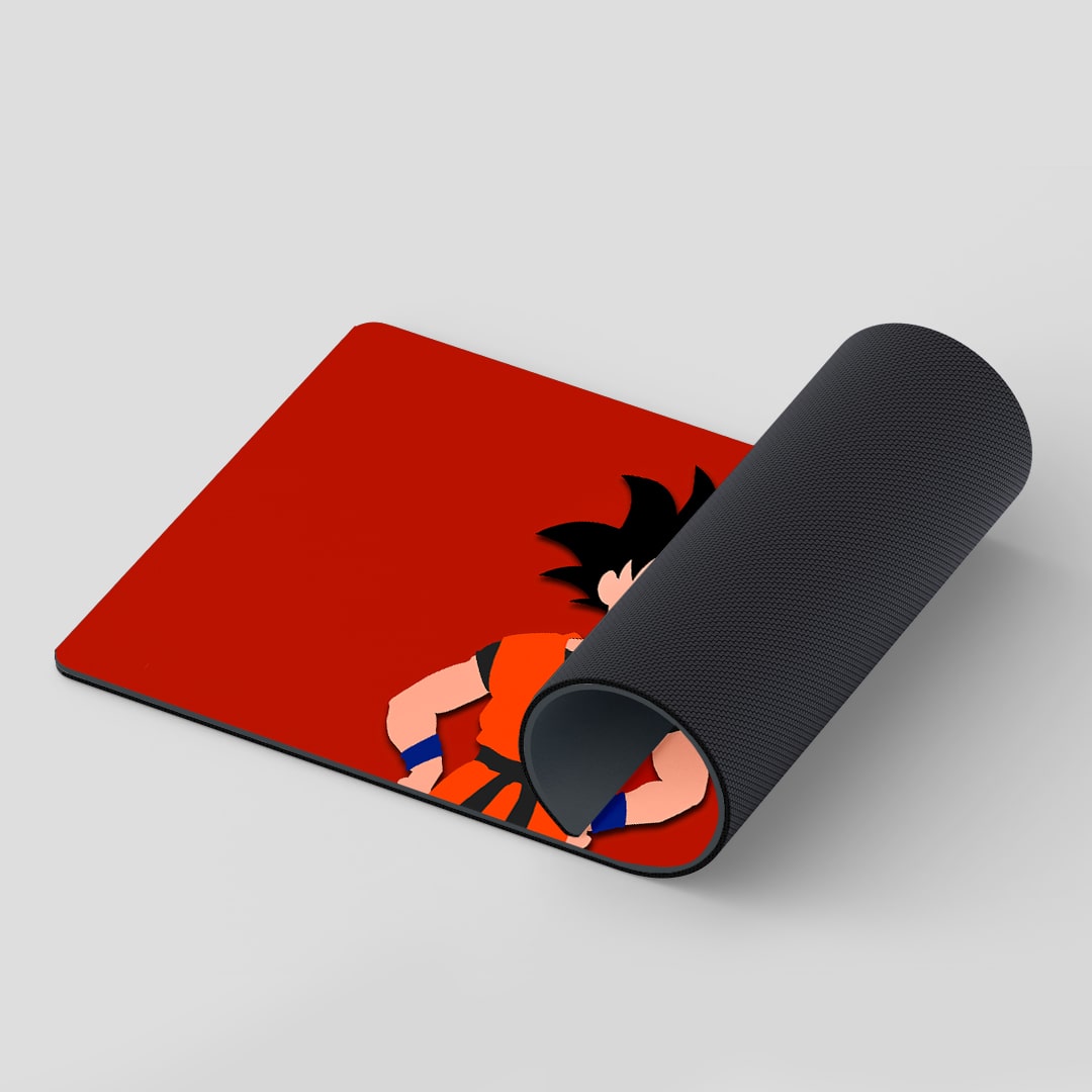 Smooth Goku Minimalist themed desk mat