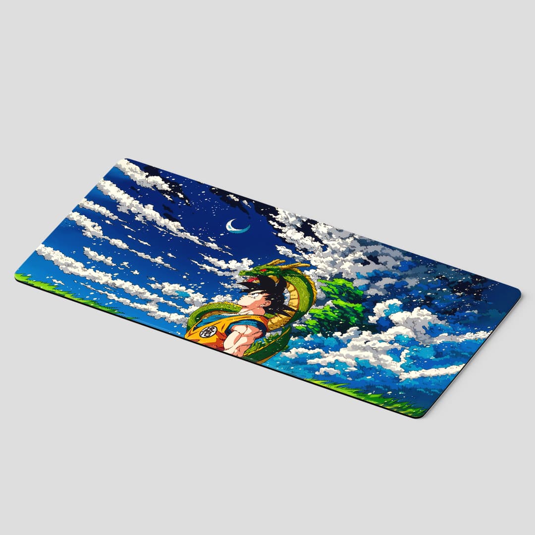 Dragon Ball Goku and Shenron desk mat for fans