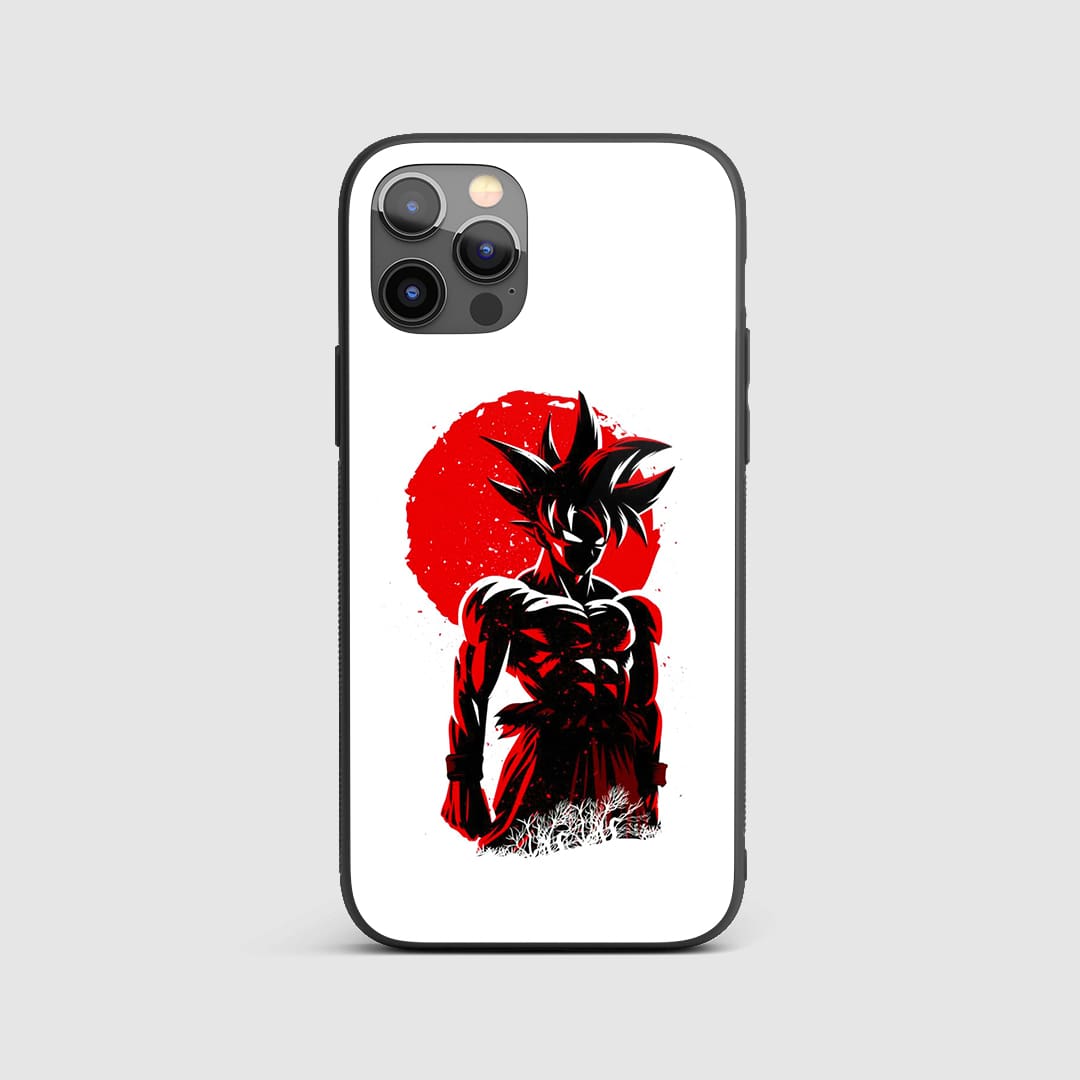 Goku_Red_Sun_Silicone_Armored_Phone_Case_front_view_with_bold_red_sun_design