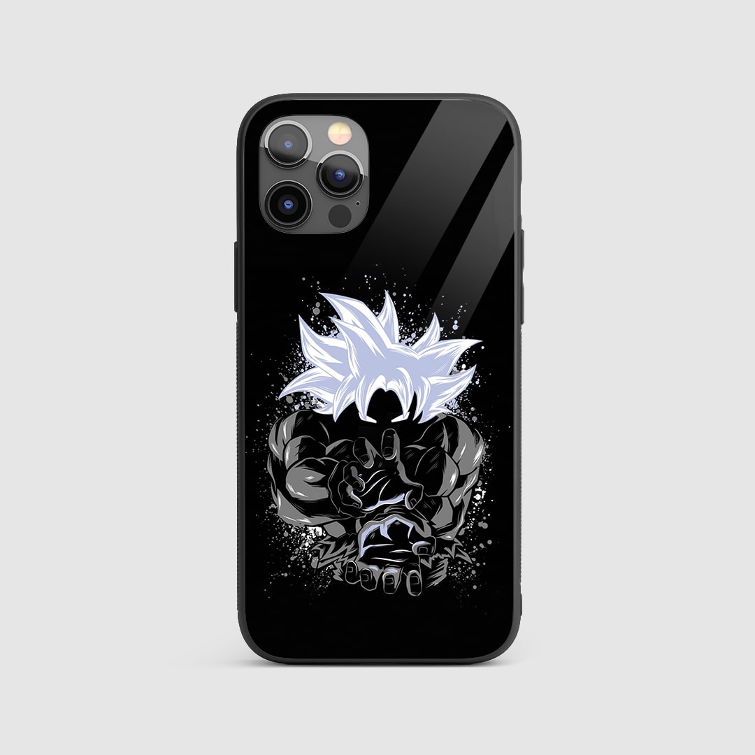 Goku Kamehameha Silicone Armored Phone Case featuring Goku unleashing the Kamehameha wave.