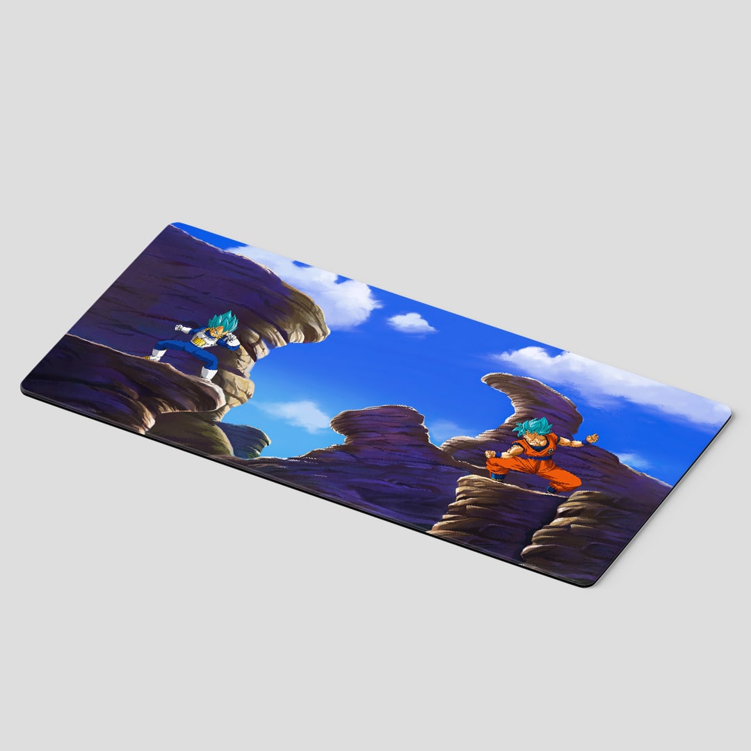 Dragon Ball Goku vs Vegeta battle desk mat