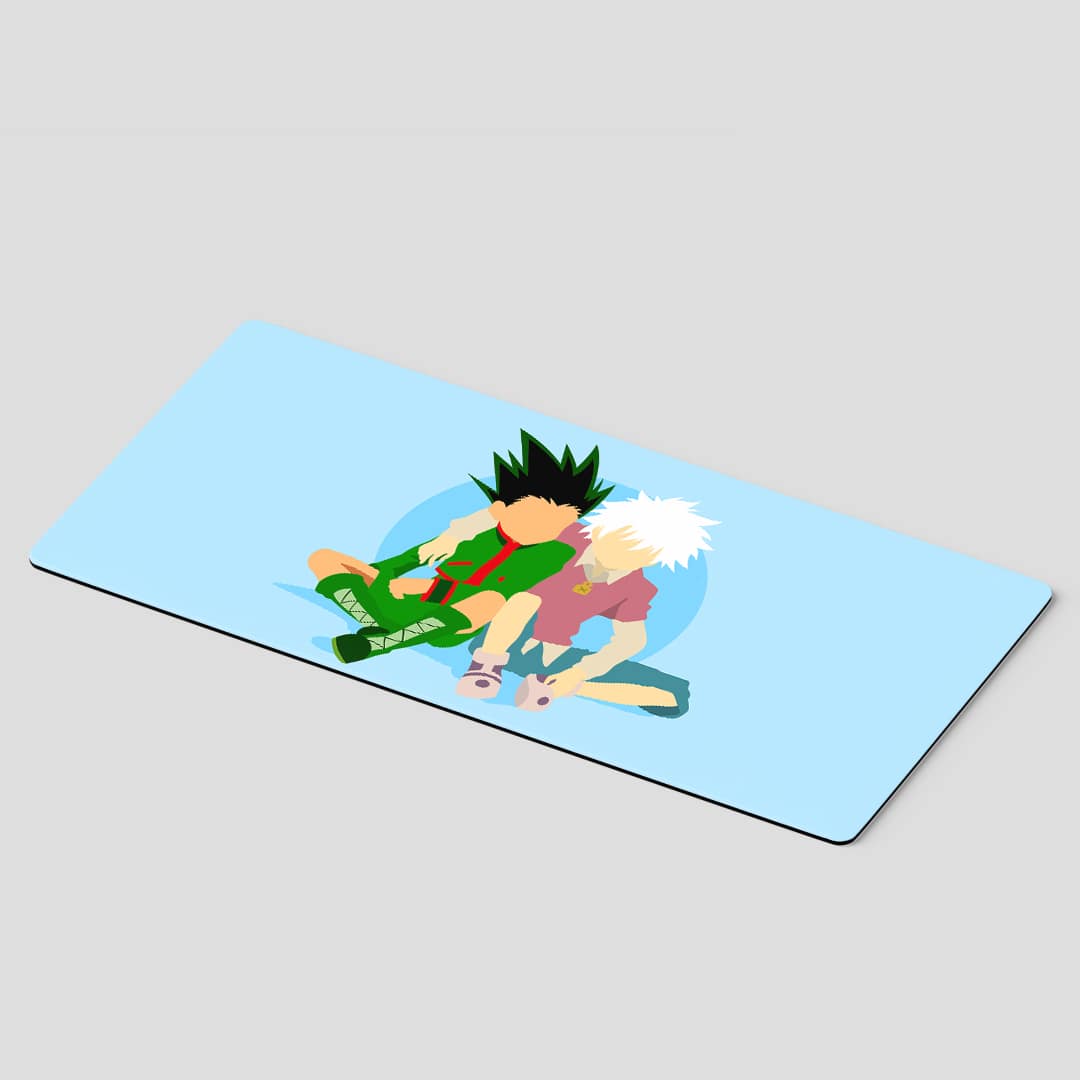 Hunter × Hunter desk mat featuring Gon and Killua