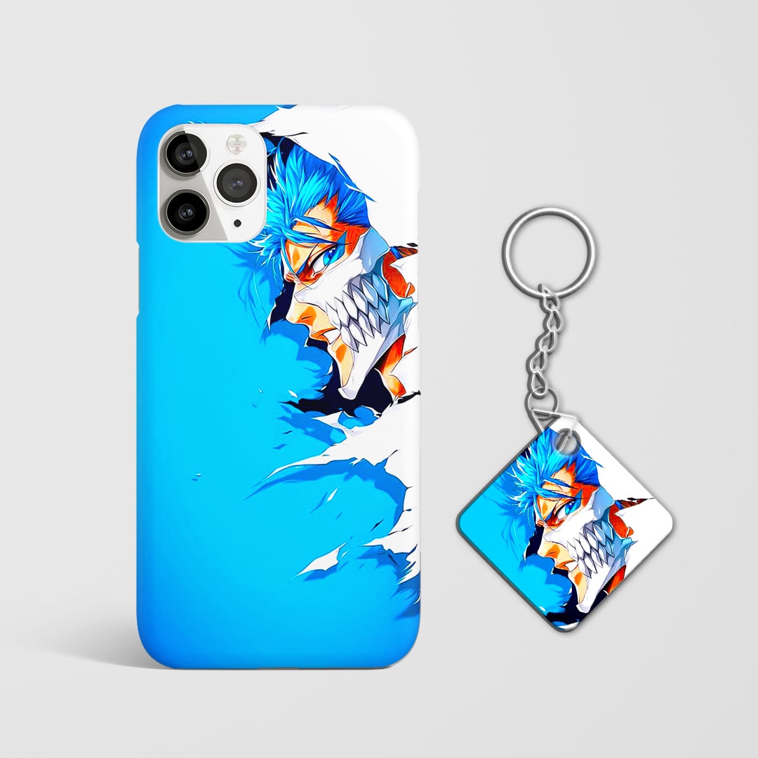 Bleach Grimmjow anime phone cover with Keychain