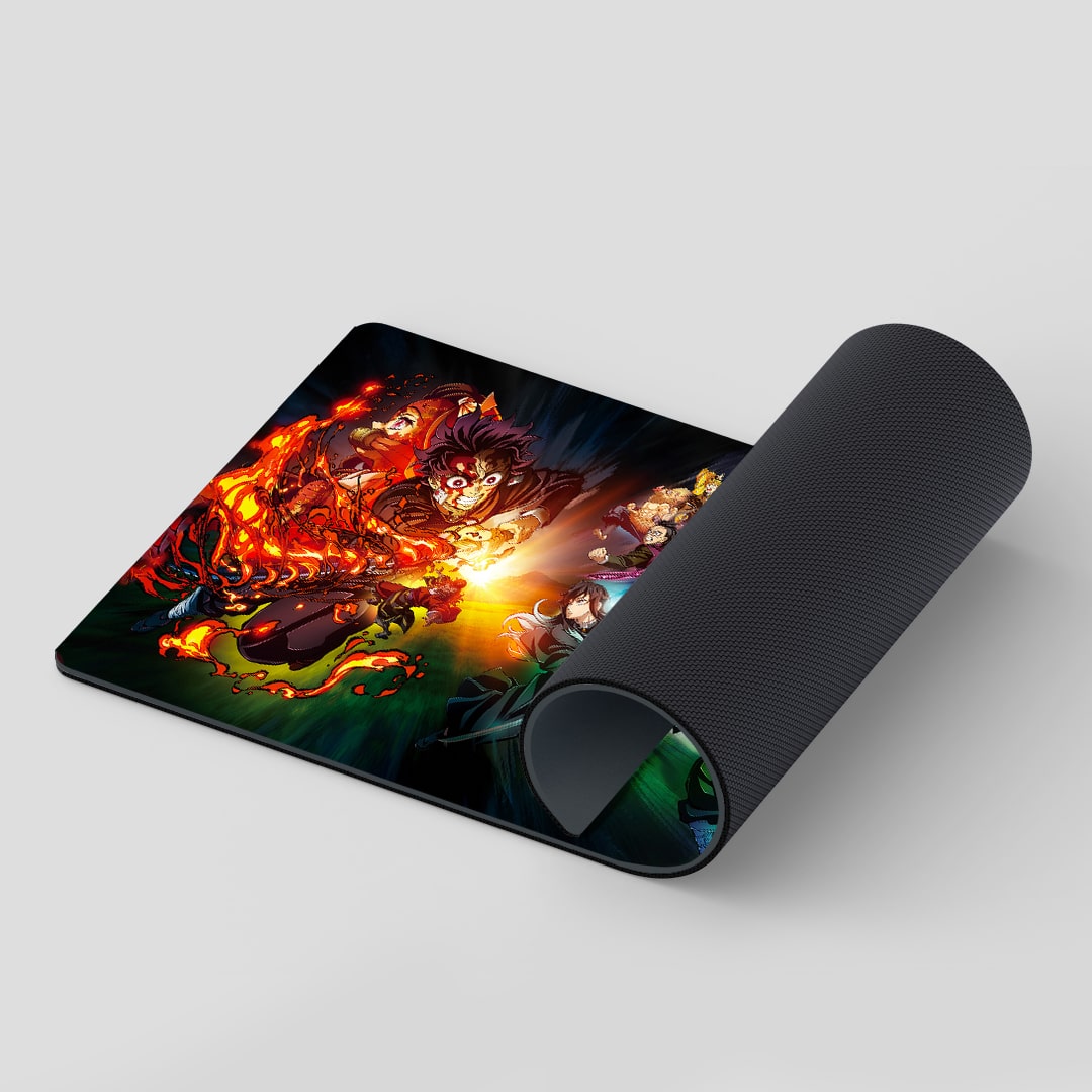 Smooth Hashira Training Arc themed desk mat