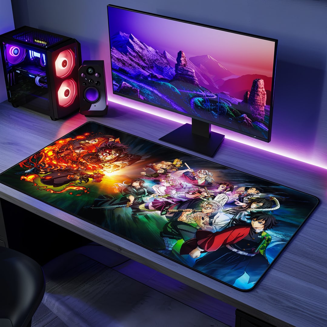 Hashira Training Arc Desk Mat with powerful anime design