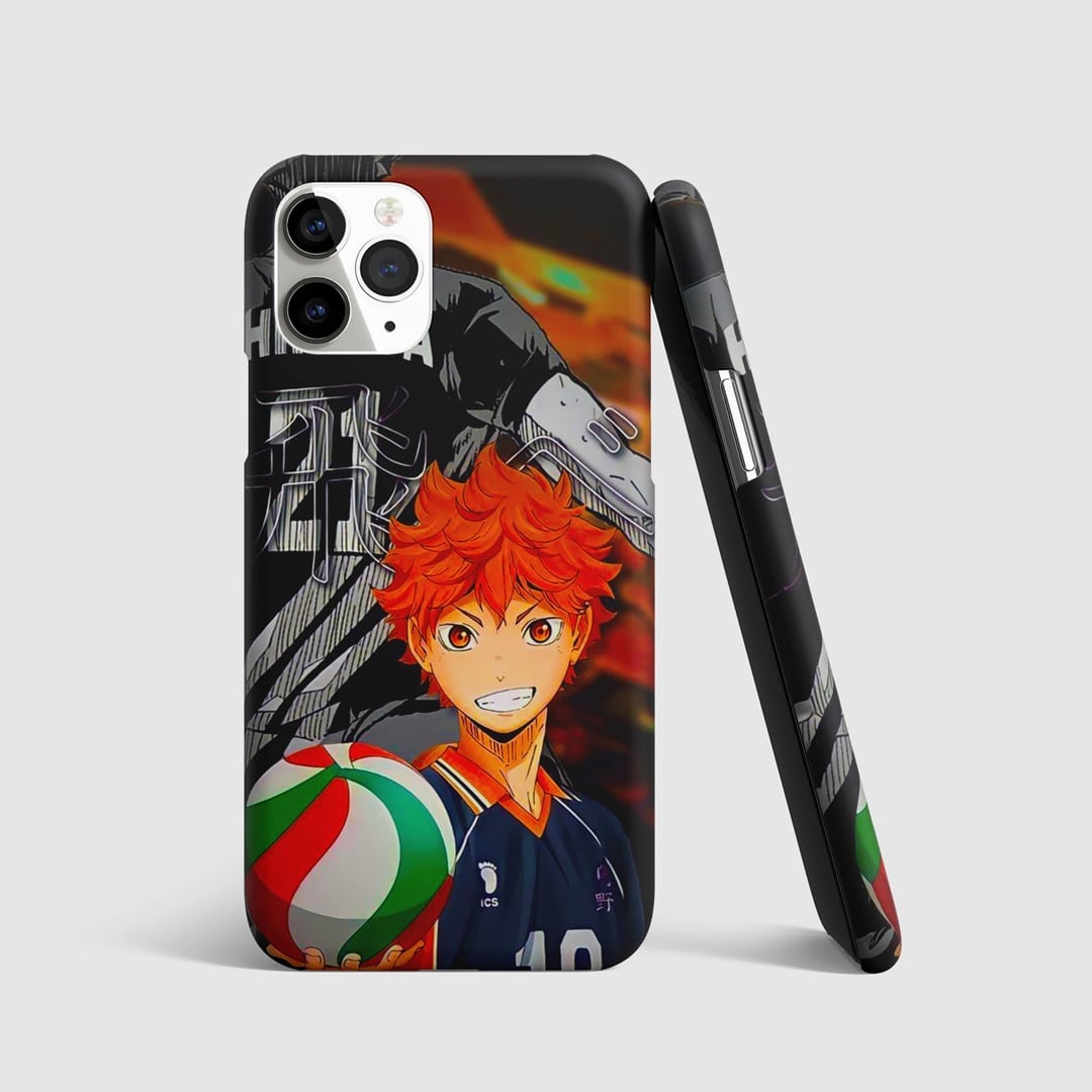 Hinata Action Phone Cover front artwork design