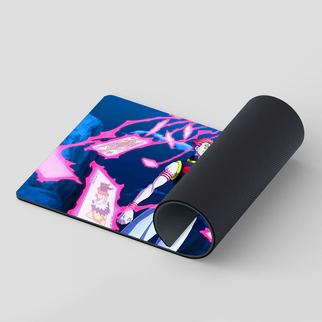 Smooth Hisoka themed desk mat for anime fans