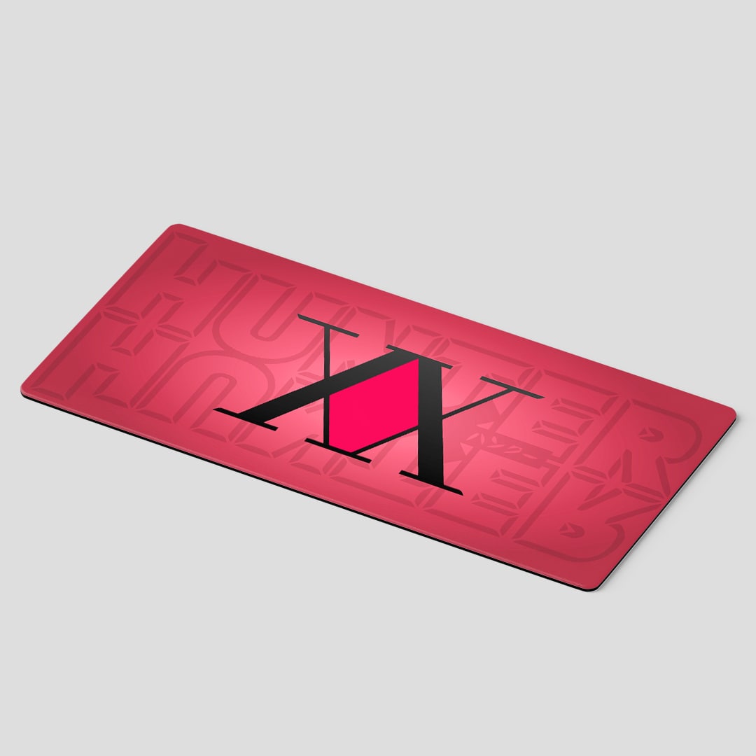 Iconic HxH symbol desk mat for anime fans