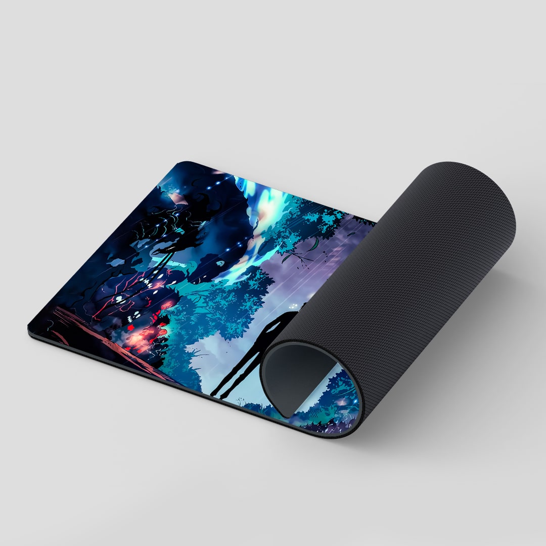 Smooth Igris Dark Armor themed desk mat