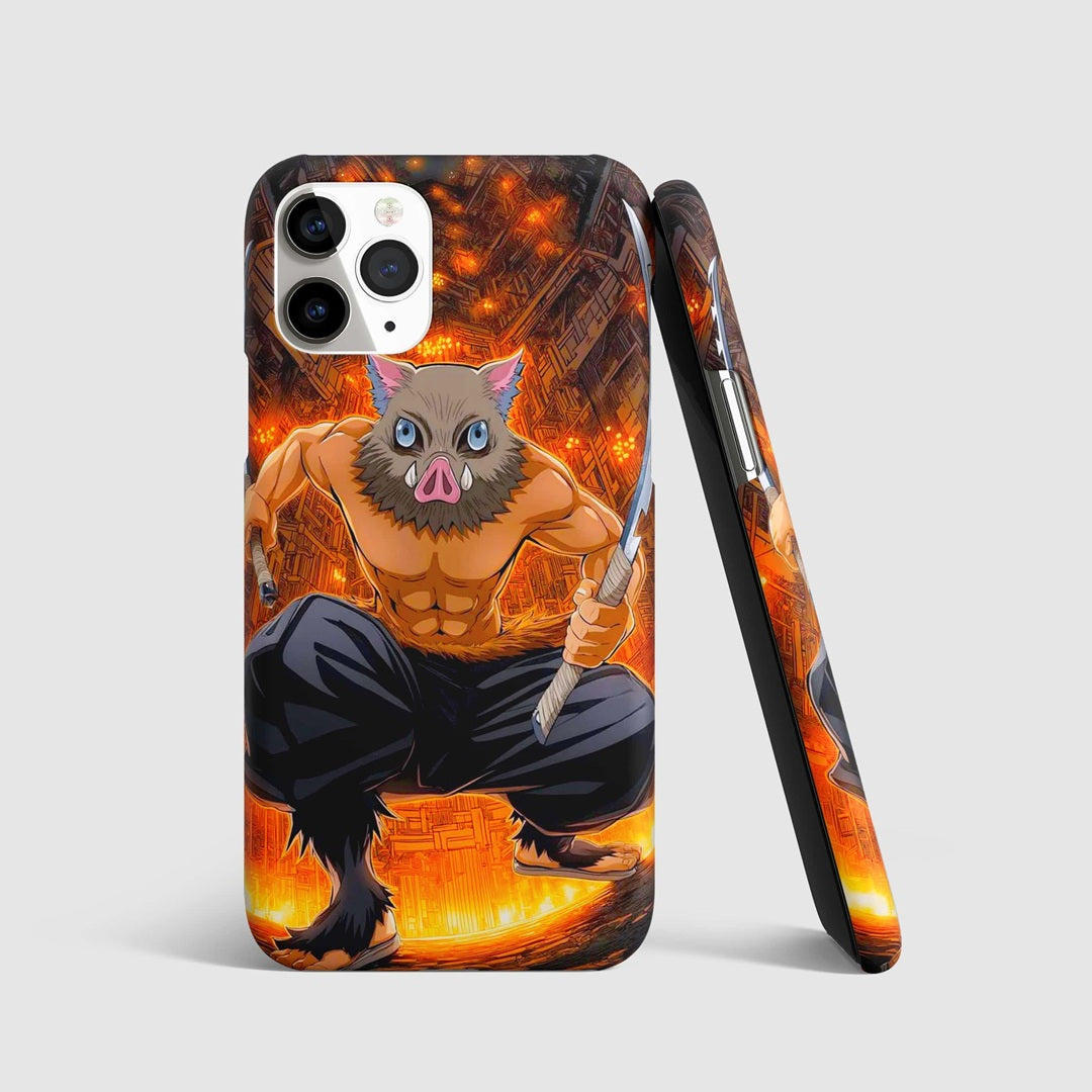 Inosuke Infinity Castle Phone Cover front artwork design