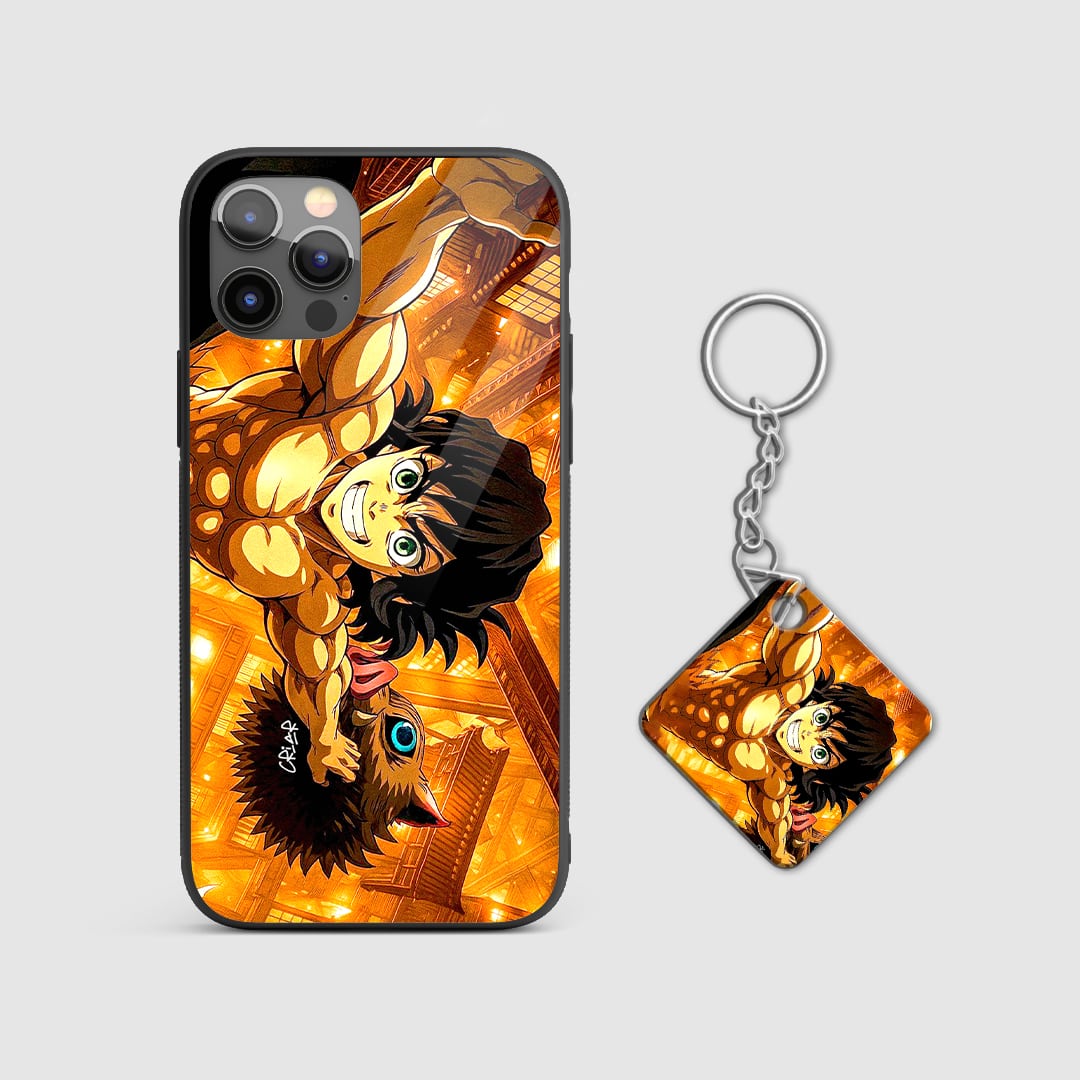 Durable Inosuke silicone armored case with Keychain