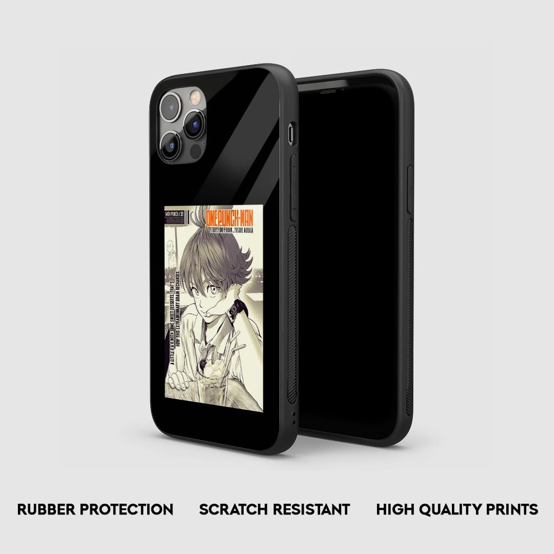 Side view of the Isamu Armored Phone Case, highlighting its thick, protective silicone material.