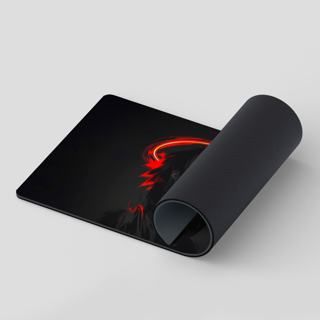 Smooth and stylish Itachi Graphic themed desk mat