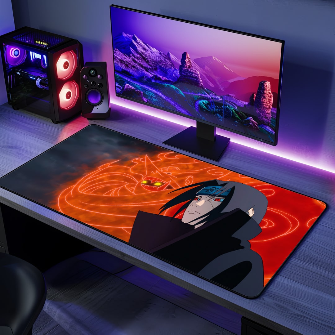 Itachi Susanoo Desk Mat with powerful anime artwork