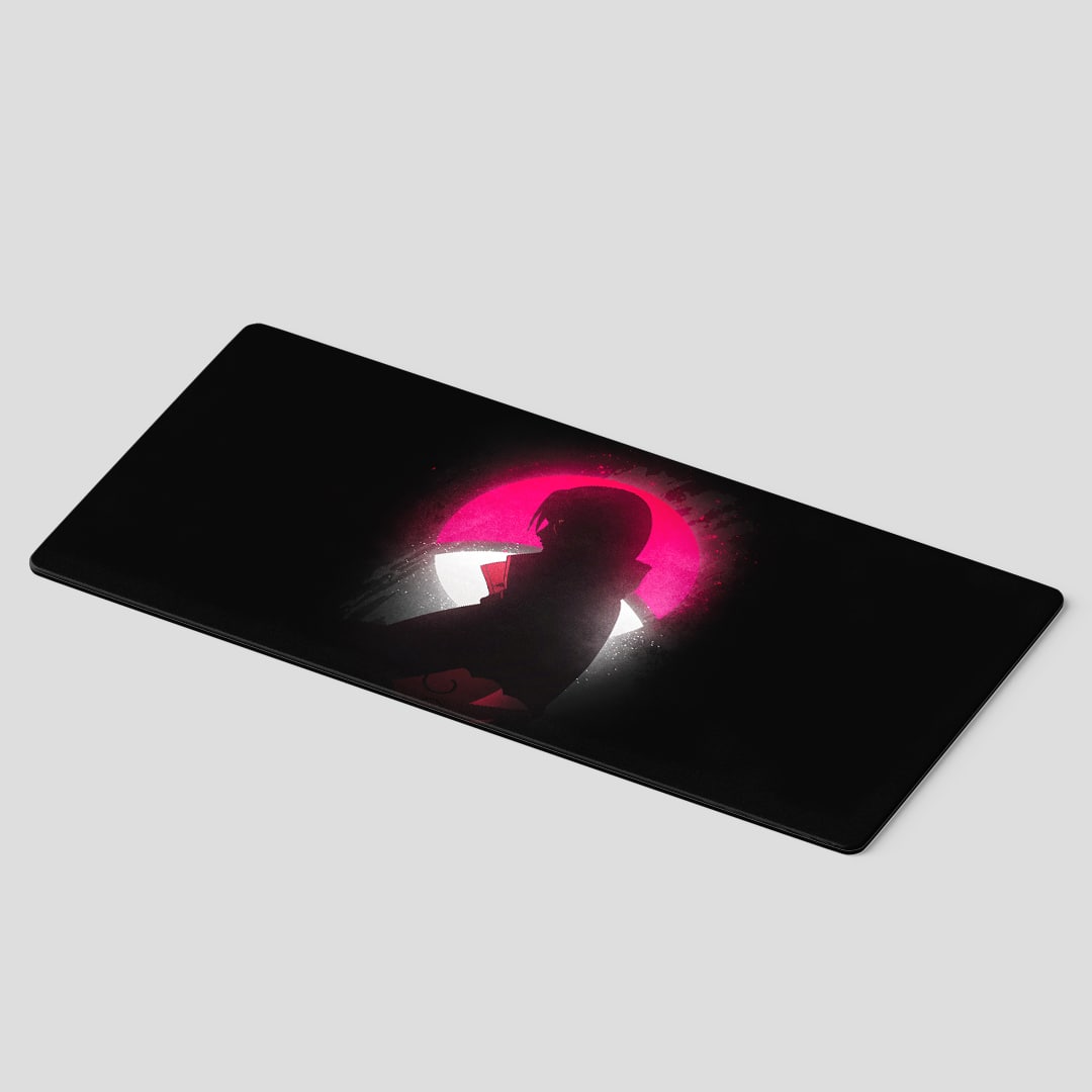 Itachi Uchiha Clan Symbol themed desk mat for Naruto lovers