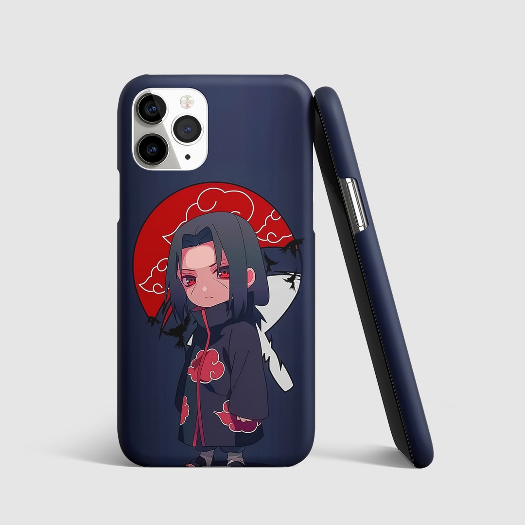 Itachi Chibi Phone Cover front view with cute chibi artwork.